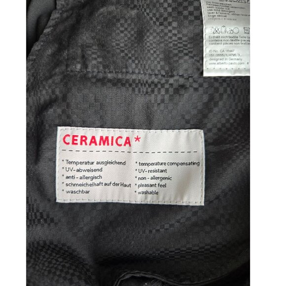 Alberto Pants Men's 39 x 30.5 Ceramica Dress Pants Black - Picture 5 of 12